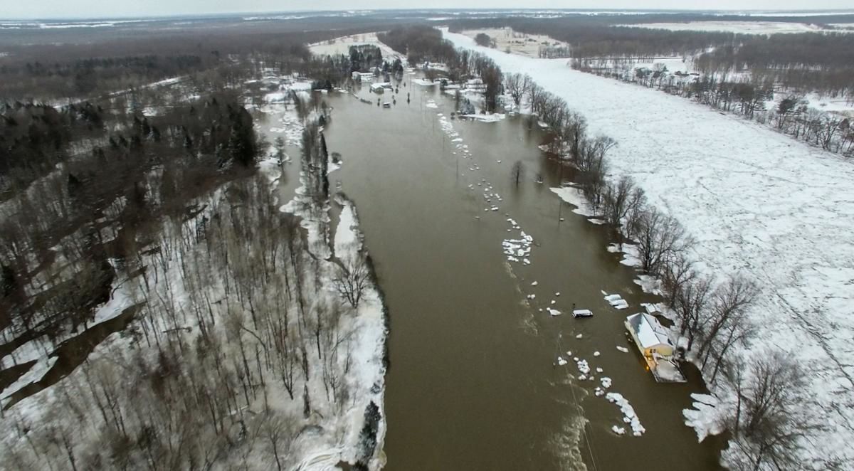 Missisquoi River floods near Swanton, 2018
